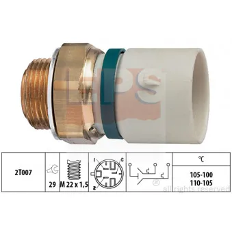 Interrupteur de température, ventilateur de radiateur EPS OEM 90506497