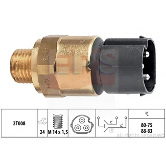 Interrupteur de température, ventilateur de radiateur EPS 1.850.679 pour BMW Série 3 318 ti - 140ch