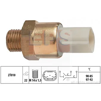 Interrupteur de température, ventilateur de radiateur EPS OEM 8363677