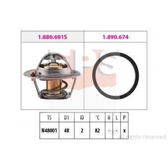Thermostat d'eau EPS OEM 1712228