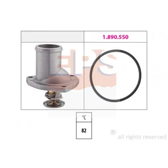 Thermostat d'eau EPS 1.880.195 pour OPEL VECTRA 2.0 i - 129cv