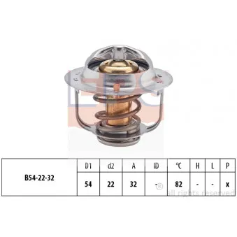Thermostat d'eau EPS 1.880.305S pour ISUZU N NHR 55 E - 80cv