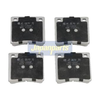 Jeu de 4 plaquettes de frein arrière JAPANPARTS [PP-120AF]