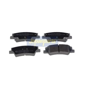 Jeu de 4 plaquettes de frein avant JAPANPARTS [PP-K16AF]