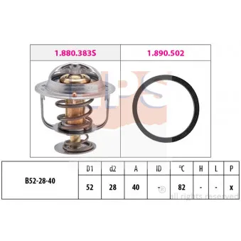 Thermostat d'eau EPS OEM 1767077E10