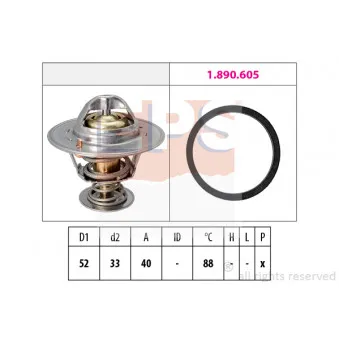 EPS 1.880.537 - Thermostat d'eau