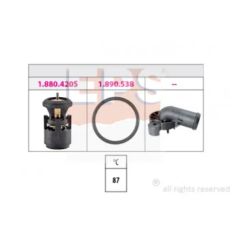 Thermostat d'eau EPS OEM 032121110B
