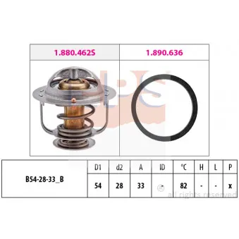Thermostat d'eau EPS 1.880.645 pour NISSAN ECO-T 100,35 - 109cv