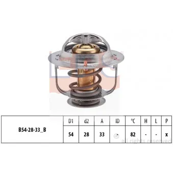 Thermostat d'eau EPS 1.880.657S pour NISSAN ECO-T 100,35 - 109cv