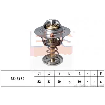Thermostat d'eau EPS OEM 1338E8