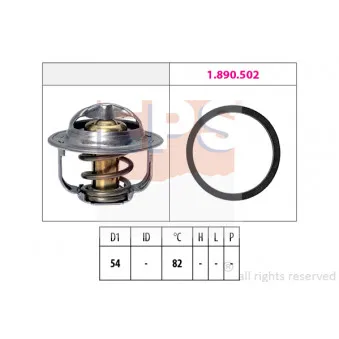 Thermostat d'eau EPS 1.880.800 pour OPEL INSIGNIA 2.0 Turbo 4x4 - 250cv