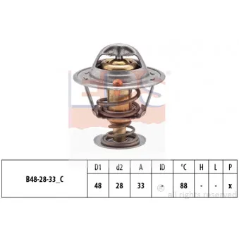 Thermostat d'eau EPS OEM 2550002800