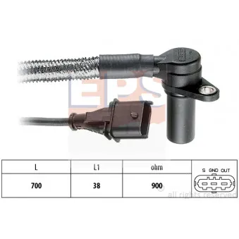 Capteur d'angle, vilebrequin EPS OEM 1238740