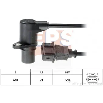 Capteur, position d'arbre à cames EPS OEM 021907319C