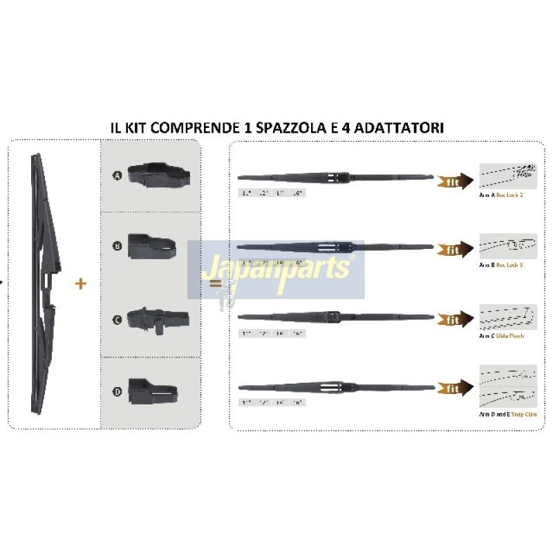 Balai d'essuie-glace JAPANPARTS SS-X40R - Visuel 1