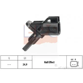 Capteur, vitesse de roue EPS OEM 1863555