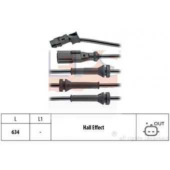 Capteur, vitesse de roue EPS 1.960.056