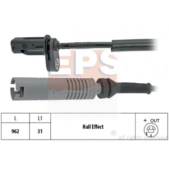 Capteur, vitesse de roue EPS OEM 131520