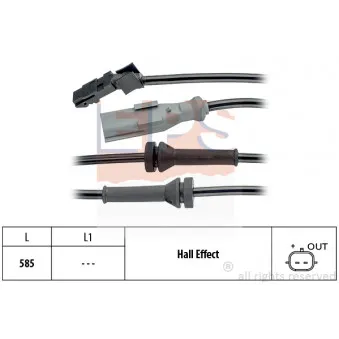 Capteur, vitesse de roue EPS OEM A4159053100