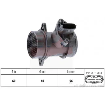 Débitmètre de masse d'air EPS OEM 1380084E50