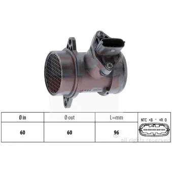 EPS 1.991.158 - Débitmètre de masse d'air