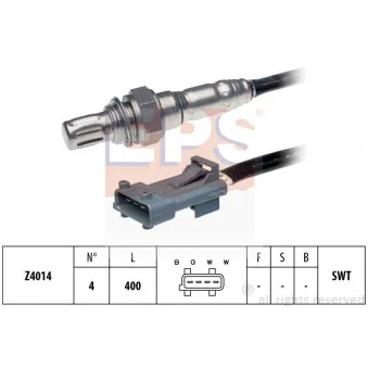 Sonde lambda EPS 1.997.081 pour CITROEN BERLINGO 1.9 D - 70cv