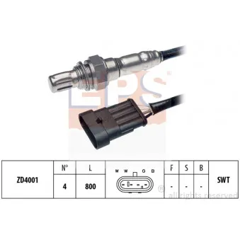 Sonde lambda EPS 1.997.211