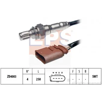 Sonde lambda EPS OEM 03D906265A