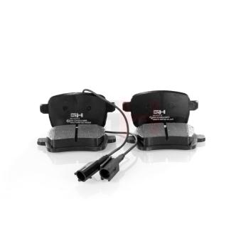 Jeu de 4 plaquettes de frein arrière GH OEM 71770092