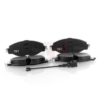 Jeu de 4 plaquettes de frein avant GH OEM 5Q0698151AA