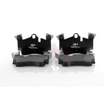 Jeu de 4 plaquettes de frein arrière GH OEM 7L5698451