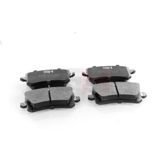 Jeu de 4 plaquettes de frein arrière GH OEM 8E0698451F