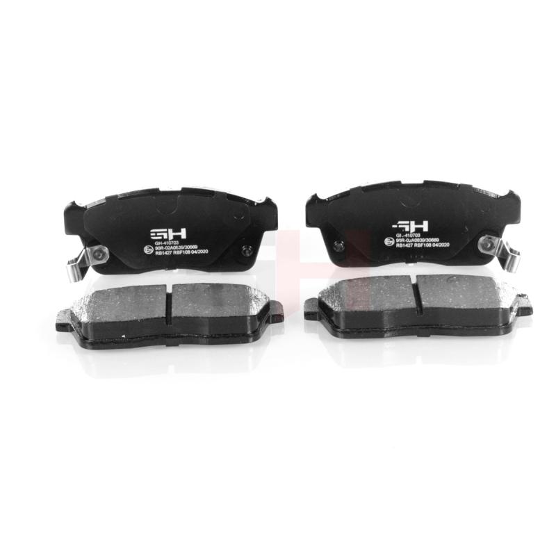Jeu de 4 plaquettes de frein avant GH GH-410703 - Visuel 1