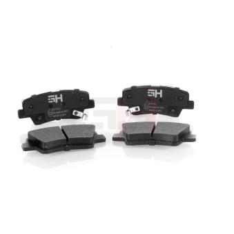 Jeu de 4 plaquettes de frein arrière GH OEM 583023LA20
