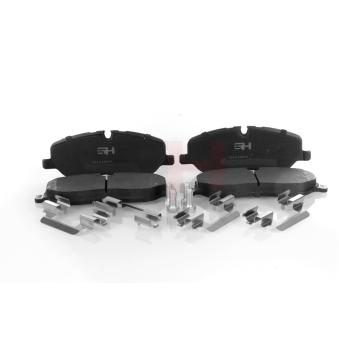 Jeu de 4 plaquettes de frein avant GH OEM 4H222D007DA