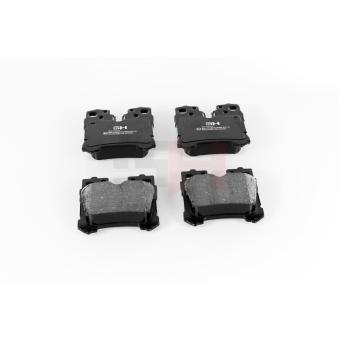 Jeu de 4 plaquettes de frein arrière GH GH-412101