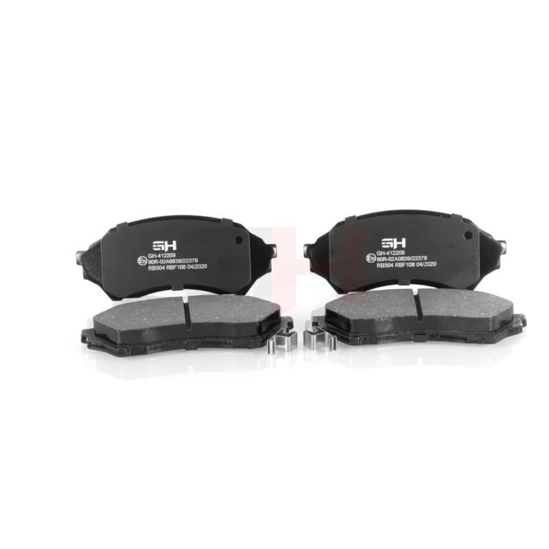 Jeu de 4 plaquettes de frein avant GH GH-412209 - Visuel 1