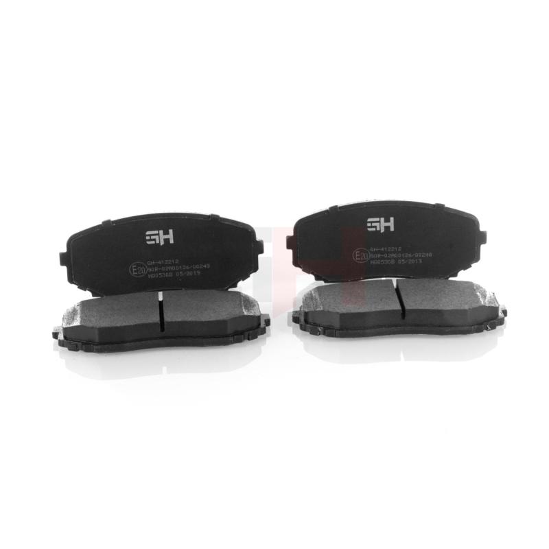 Jeu de 4 plaquettes de frein avant GH GH-412212 - Visuel 1