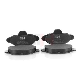 Jeu de 4 plaquettes de frein avant GH OEM 46565733