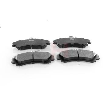 Jeu de 4 plaquettes de frein avant GH OEM PW890078