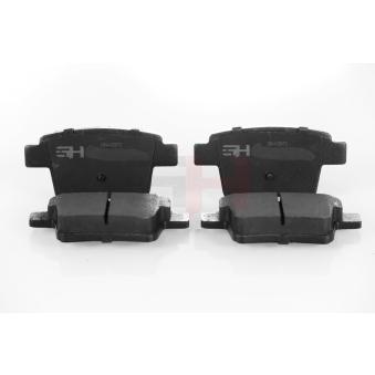 Jeu de 4 plaquettes de frein arrière GH OEM 5F9Z2200B