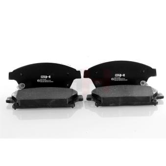 Jeu de 4 plaquettes de frein avant GH OEM 95516193