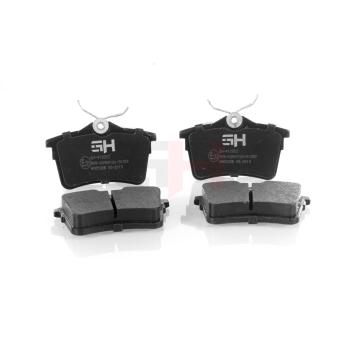 Jeu de 4 plaquettes de frein arrière GH OEM 1608520480