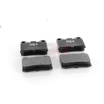 Jeu de 4 plaquettes de frein arrière GH OEM A0004209820
