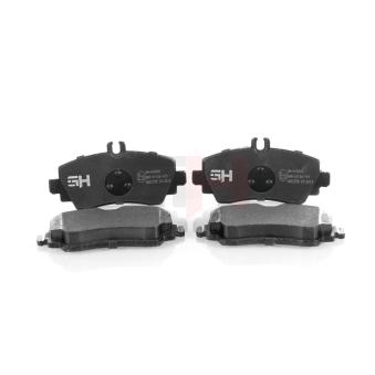 Jeu de 4 plaquettes de frein avant GH OEM A1684200820