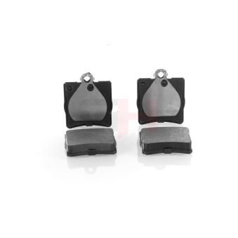 Jeu de 4 plaquettes de frein arrière GH OEM 24207420