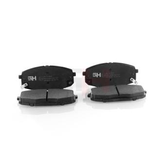 Jeu de 4 plaquettes de frein avant GH OEM 581011MA00