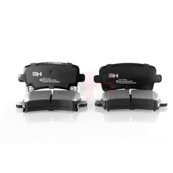 Jeu de 4 plaquettes de frein arrière GH OEM 1605103