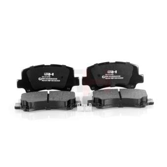 Jeu de 4 plaquettes de frein avant GH GH-413701