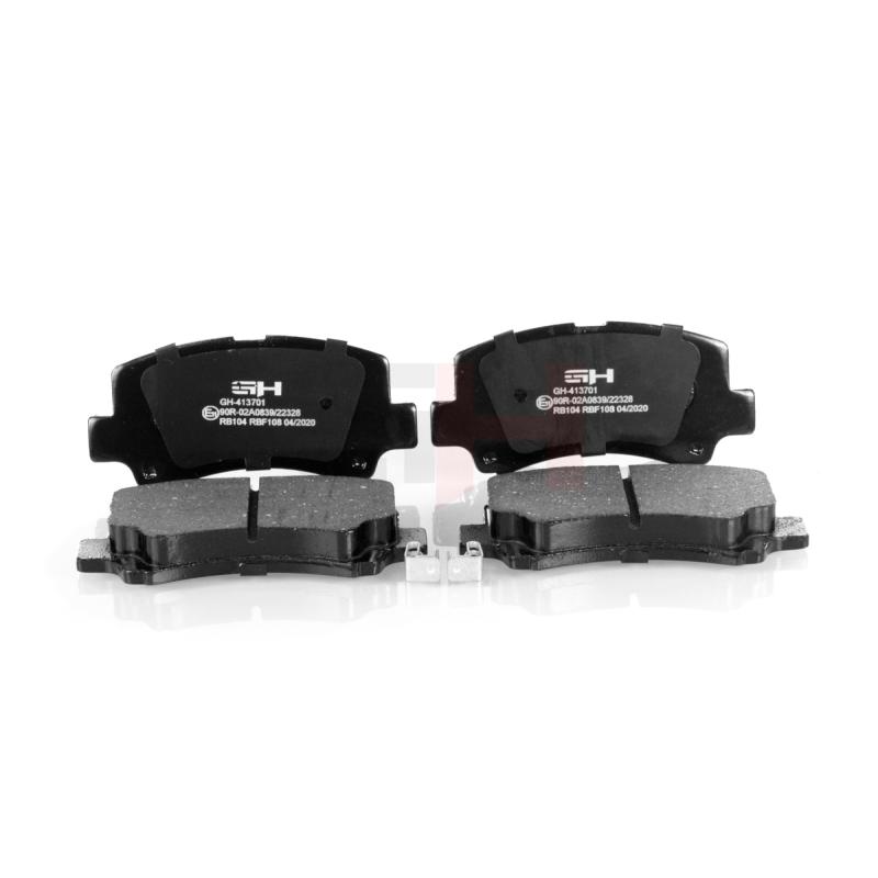 Jeu de 4 plaquettes de frein avant GH GH-413701 - Visuel 1